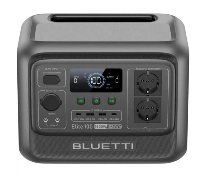 Зарядна станція BLUETTI Elite 100 V2  (P-EL100V2-EU-GY-BL-010) фото